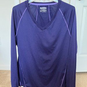 Layer 8 Performance Qwick Dry Purple Tech Shirt